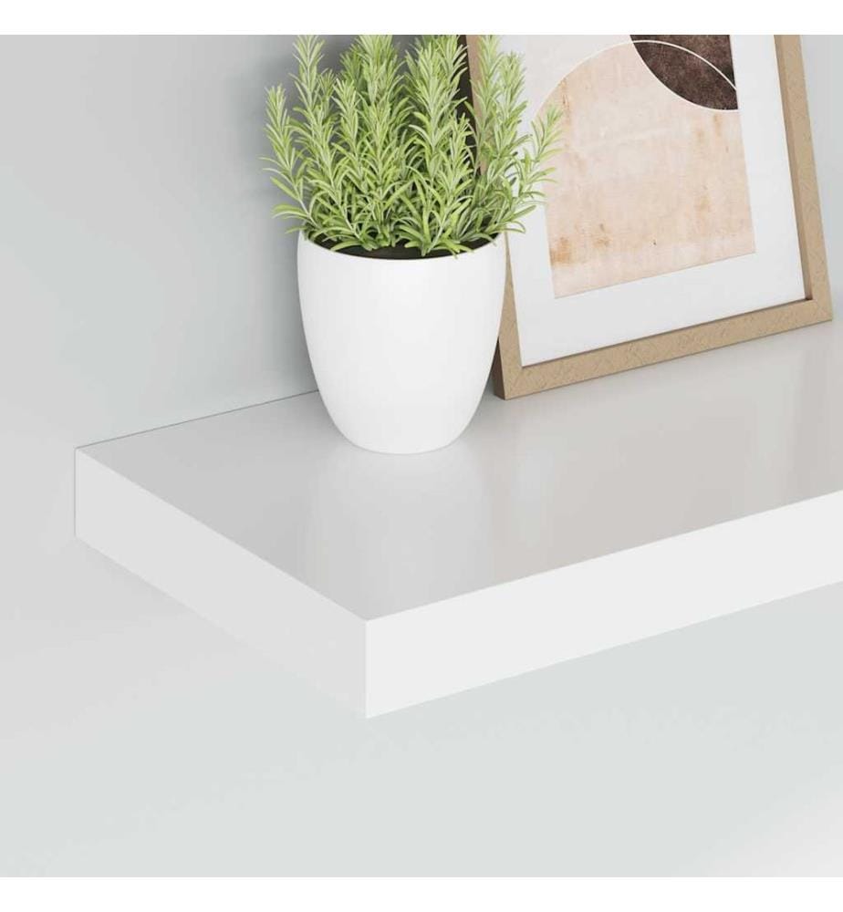 Schweberegal Weiss 40x23x3,8 cm MDF