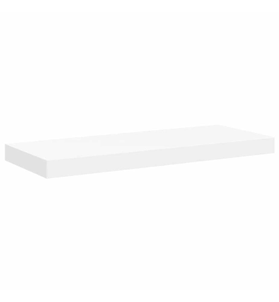 Étagère murale flottante blanc 60x23,5x3,8 cm MDF