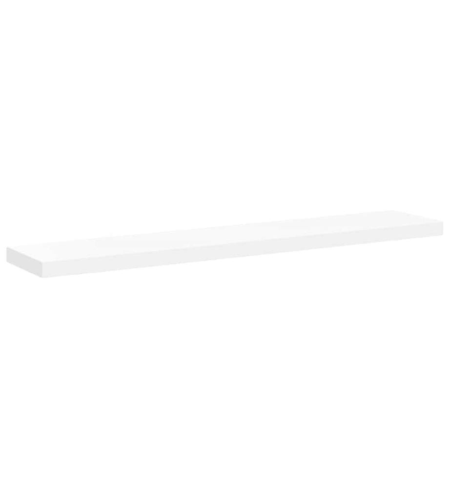 Schweberegal Weiss 120x23,5x3,8 cm MDF