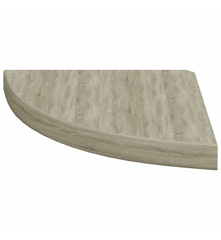 Eck-Schweberegal Eichen-Optik 35x35x3,8 cm MDF