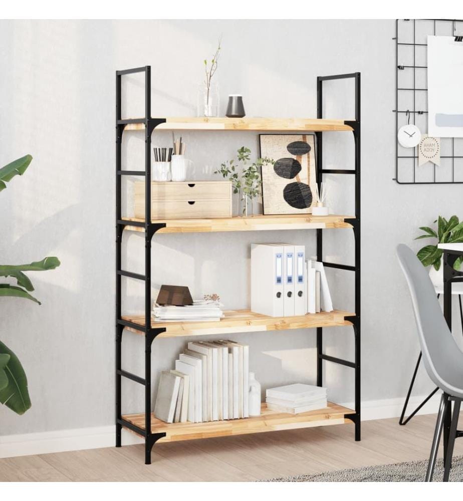 Schweberegal 100x30x4 cm Massivholz Akazie Unbehandelt