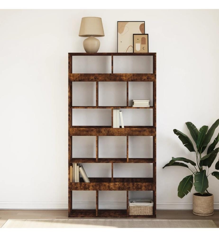 Bücherregal Räuchereiche 100x33x187,5 cm Holzwerkstoff