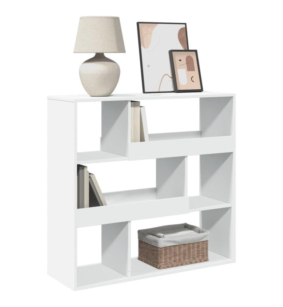 Cloison de séparation blanc 100x33x94,5 cm bois d'ingénierie