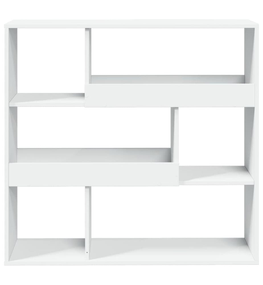 Cloison de séparation blanc 100x33x94,5 cm bois d'ingénierie