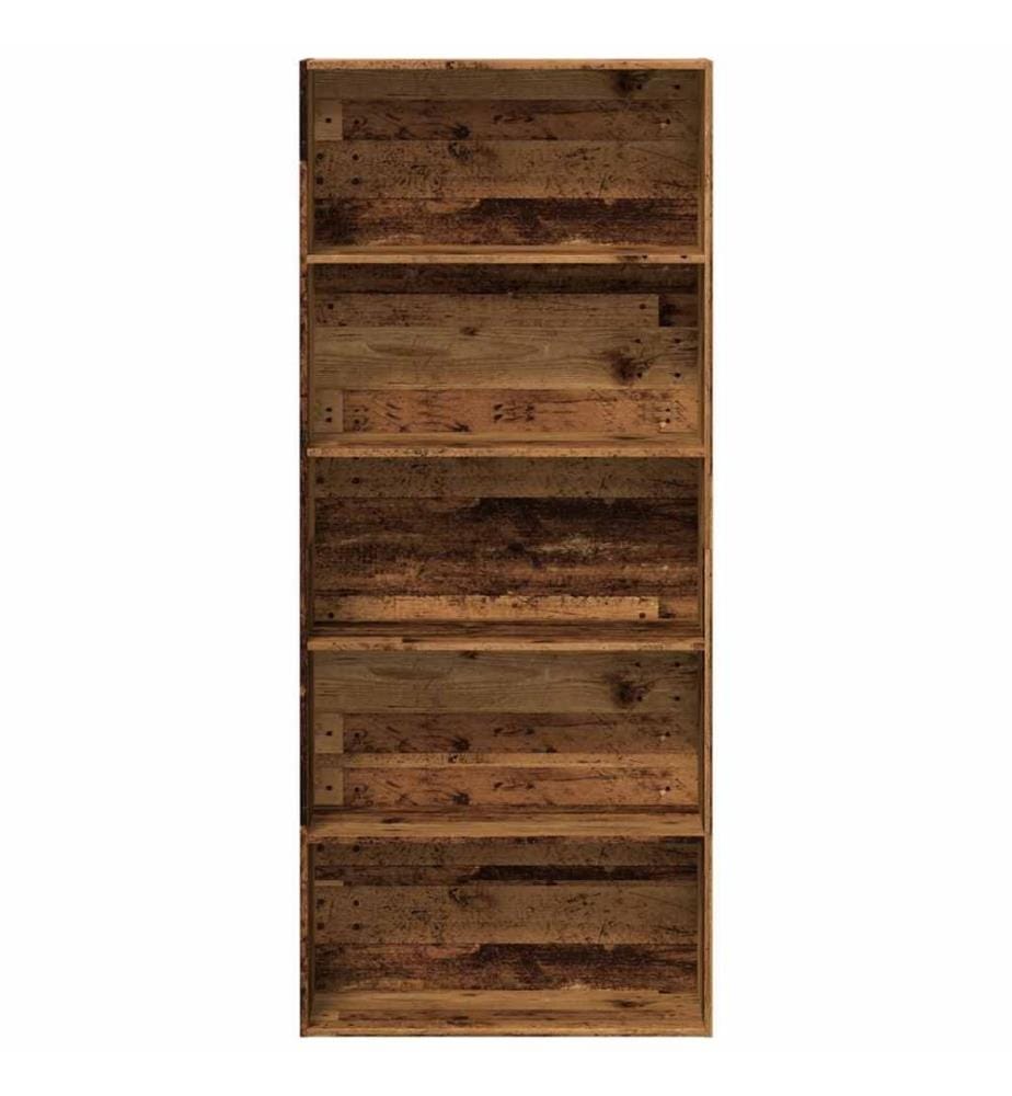 Bücherregal Altholz-Optik 80x30x189 cm Holzwerkstoff