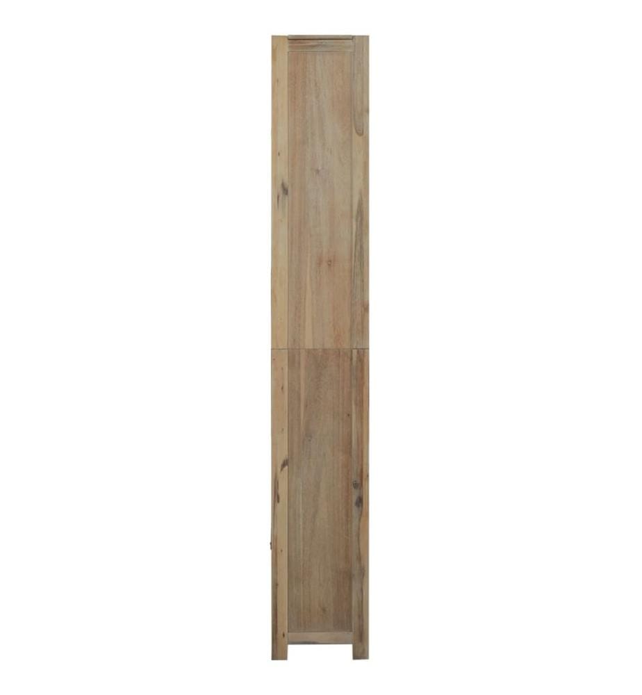 Bibliothèque 7 niveaux 80x30x200 cm Bois solide d'acacia
