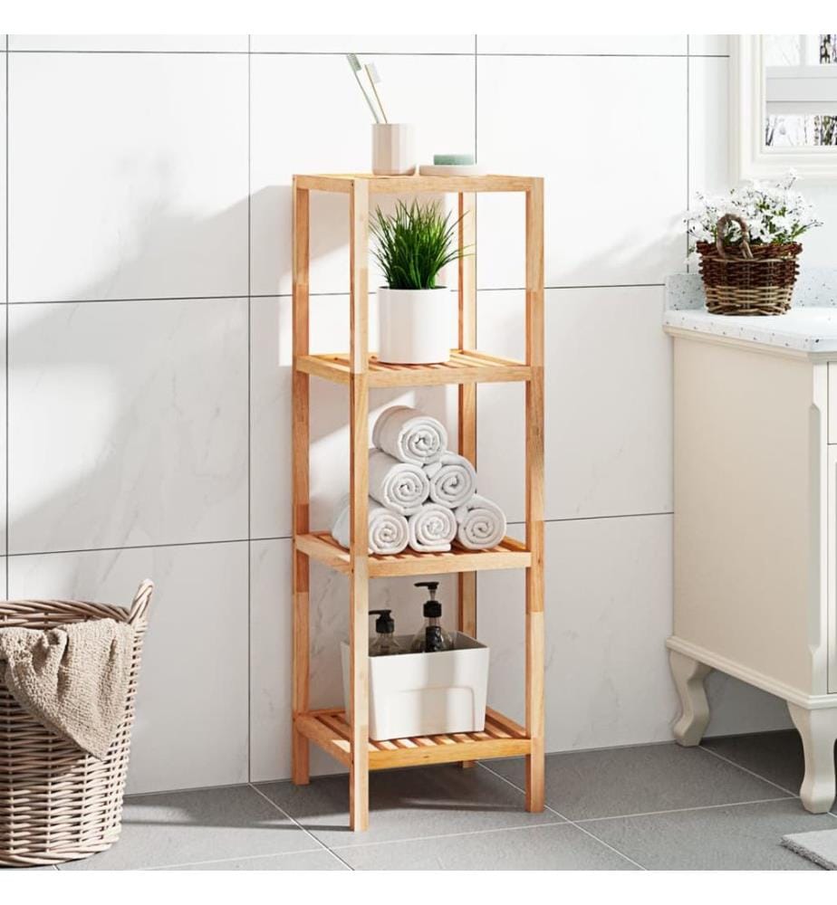 Badregal 36x36x112 cm Massivholz Nussbaum