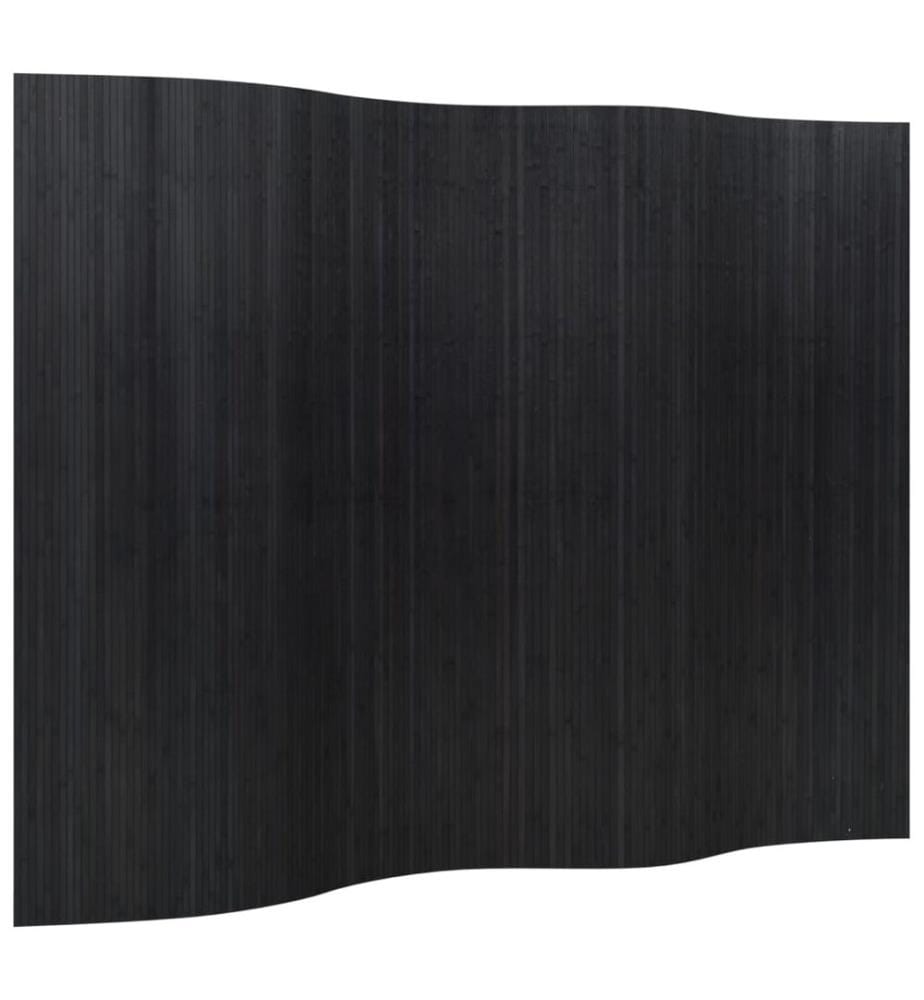 Cloison de séparation noir largeur 250 cm hauteur 165 cm bambou