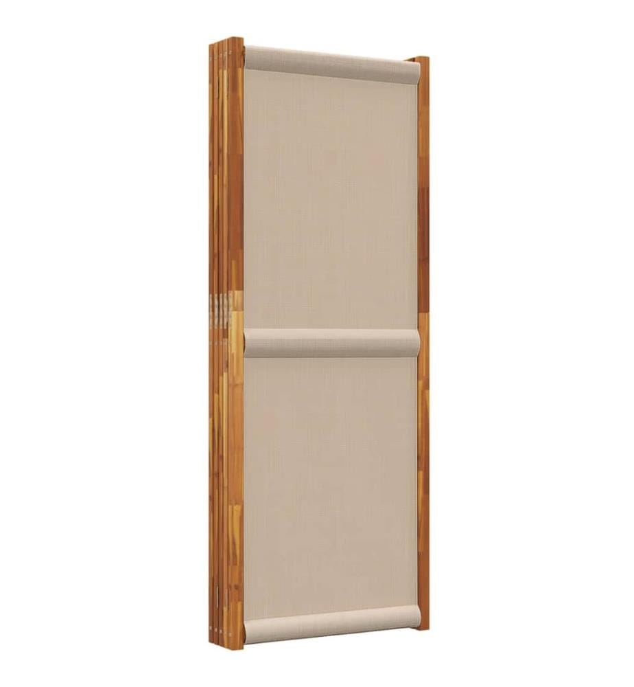 5-tlg. Paravent Taupe 350x180 cm