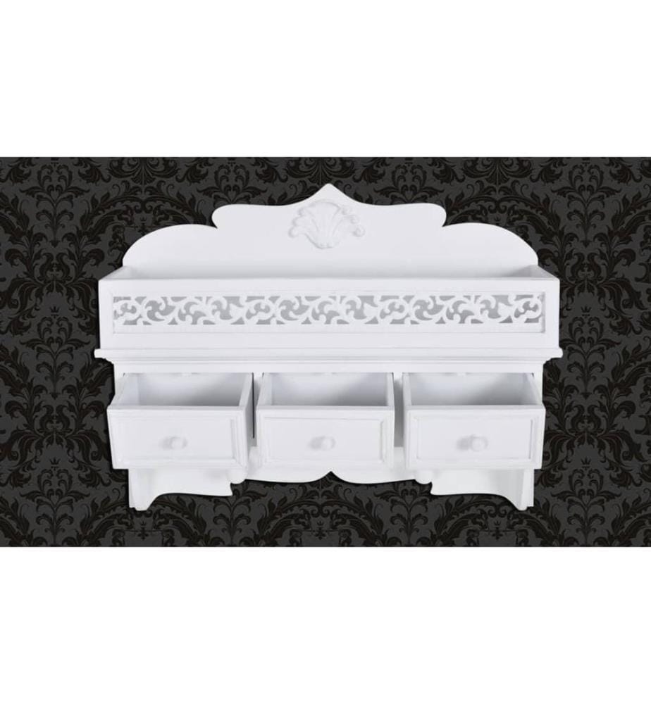 Wandgarderobe mit 3 Schubladen 2 Kleiderhaken