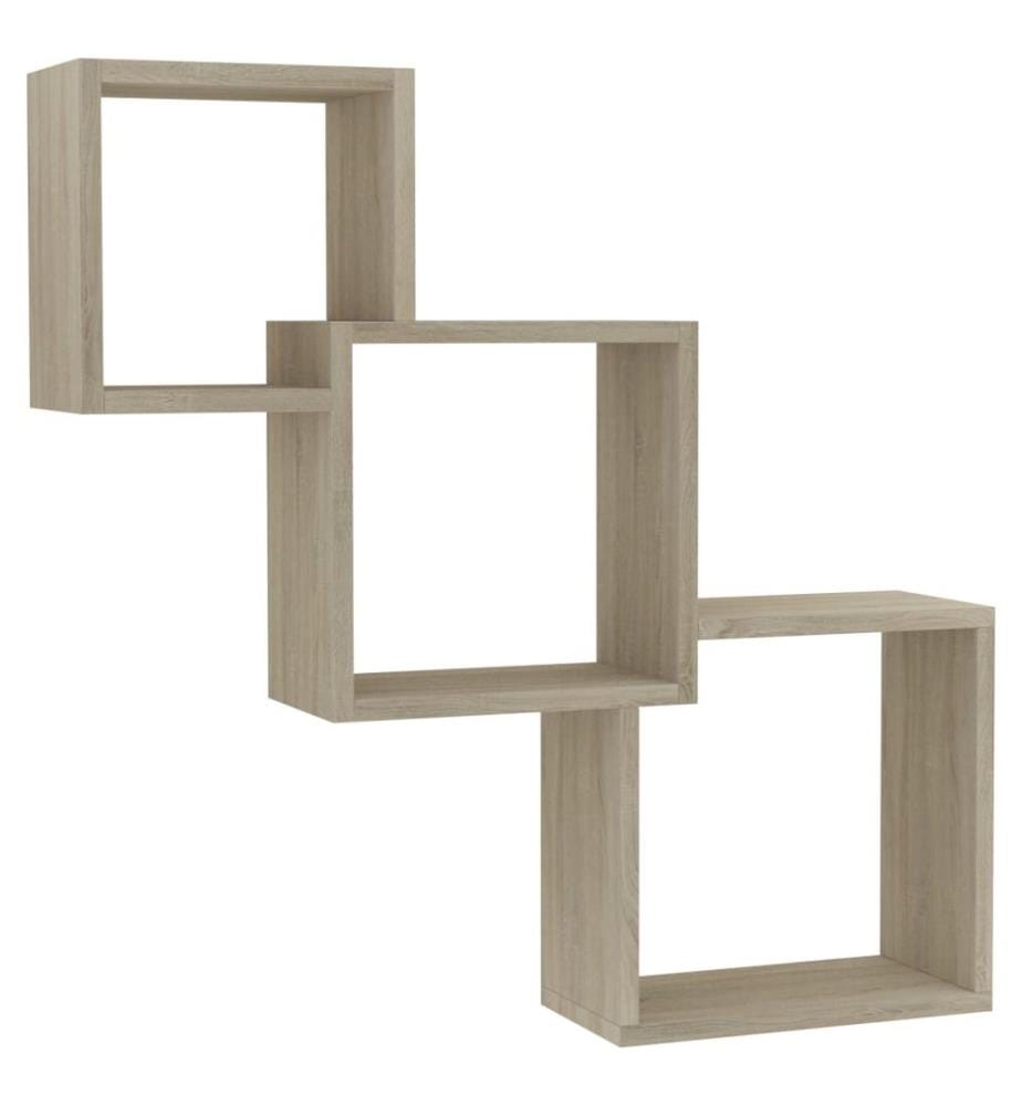 Cube Wandregale Sonoma-Eiche 68x15x68 cm Holzwerkstoff