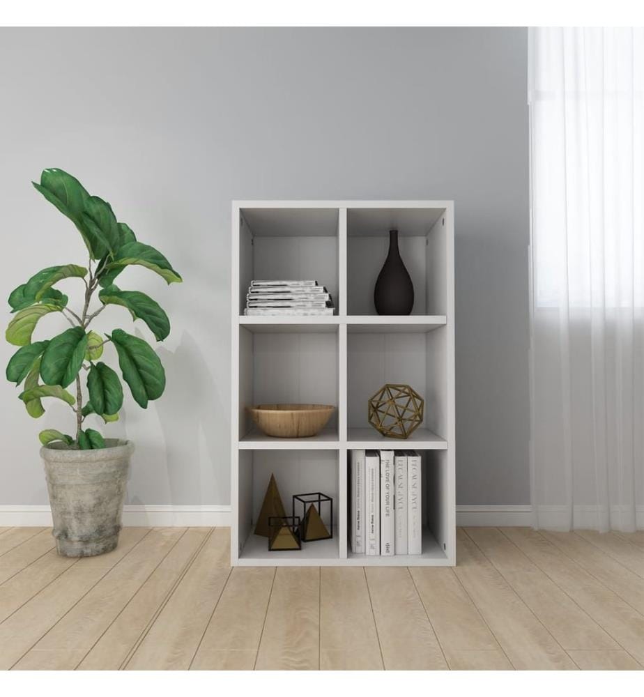 Bücherregal/Sideboard Weiss 66x30x98 cm Holzwerkstoff