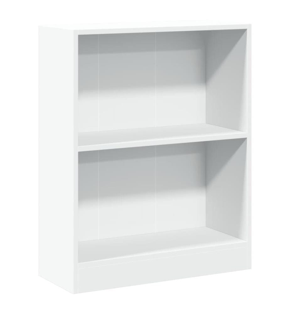 Bücherregal Weiss 60x24x76 cm Holzwerkstoff