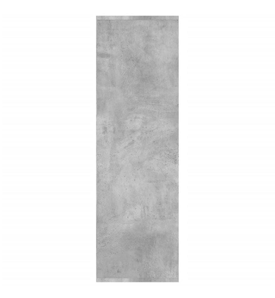 Bücherregal Betongrau 98x29x97,5 cm Holzwerkstoff