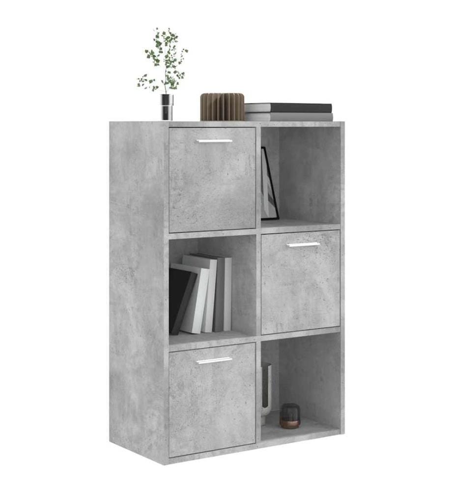 Lagerschrank Betongrau 60x29,5x90 cm Holzwerkstoff