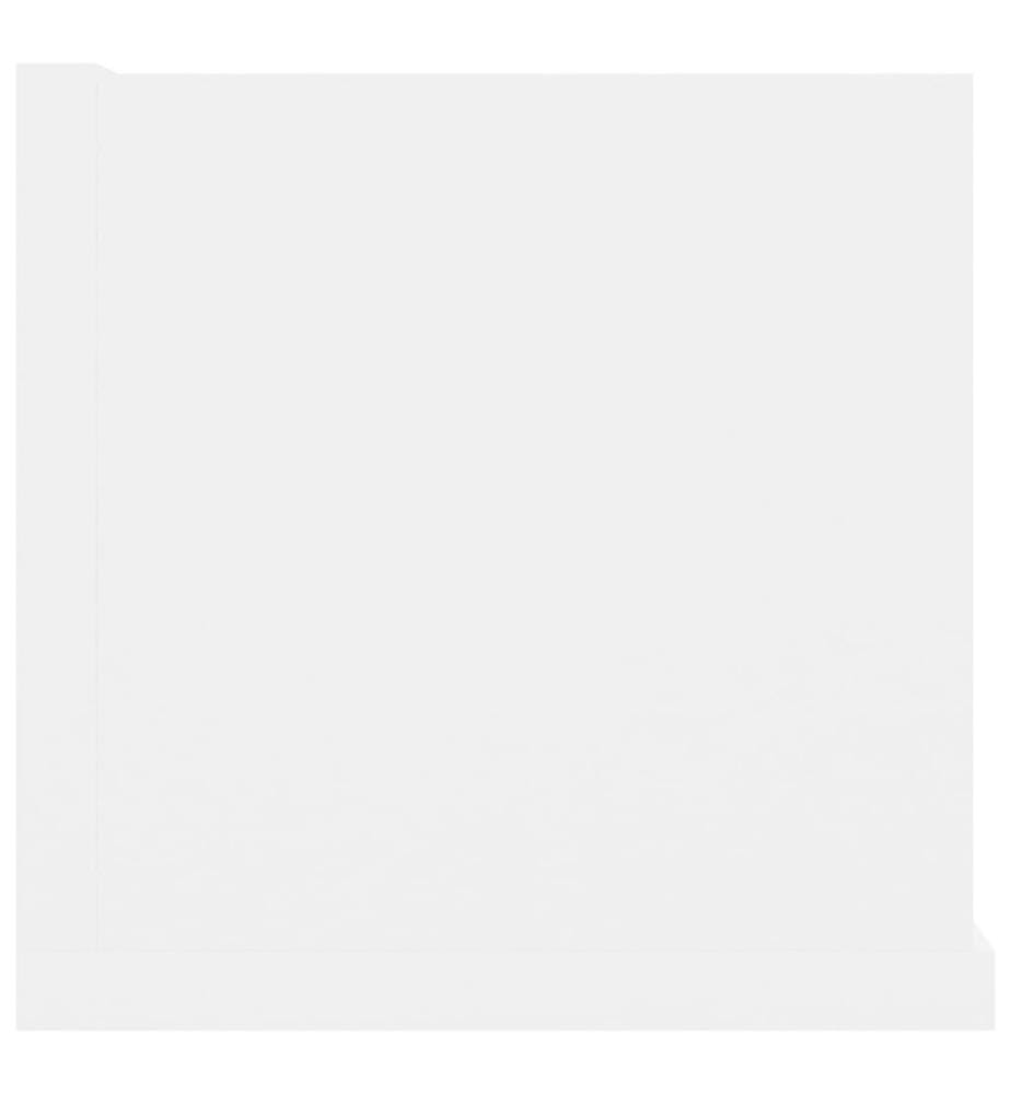 CD-Wandregal Weiss 100x18x18 cm Holzwerkstoff