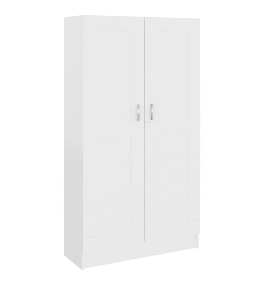 Bücherschrank Weiss 82,5x30,5x150 cm Holzwerkstoff