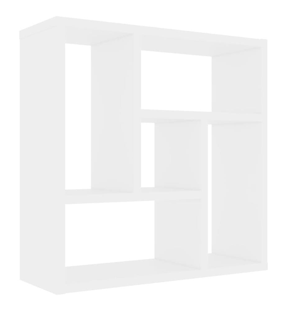 Wandregal Weiss 45,1x16x45,1 cm Holzwerkstoff