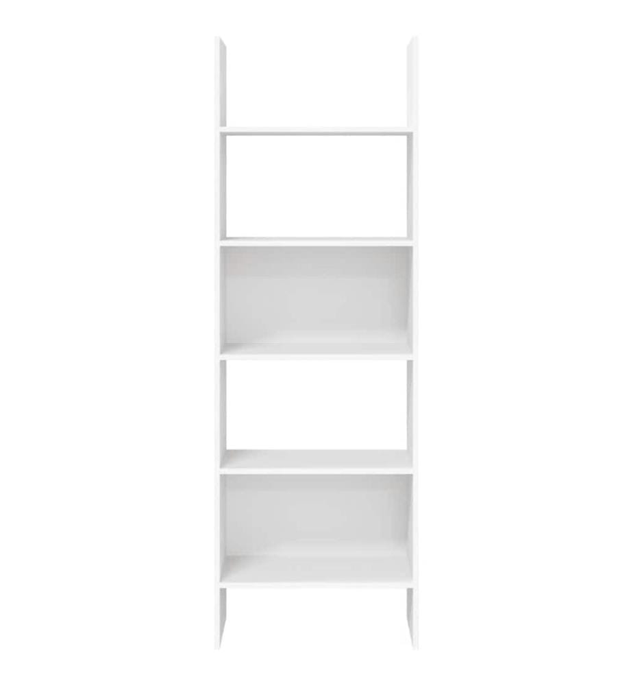 Bücherregal Weiss 60x35x180 cm Holzwerkstoff