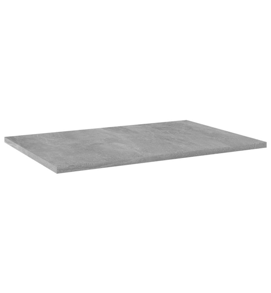 Panneaux de bibliothèque 4 pcs gris béton bois d'ingénierie