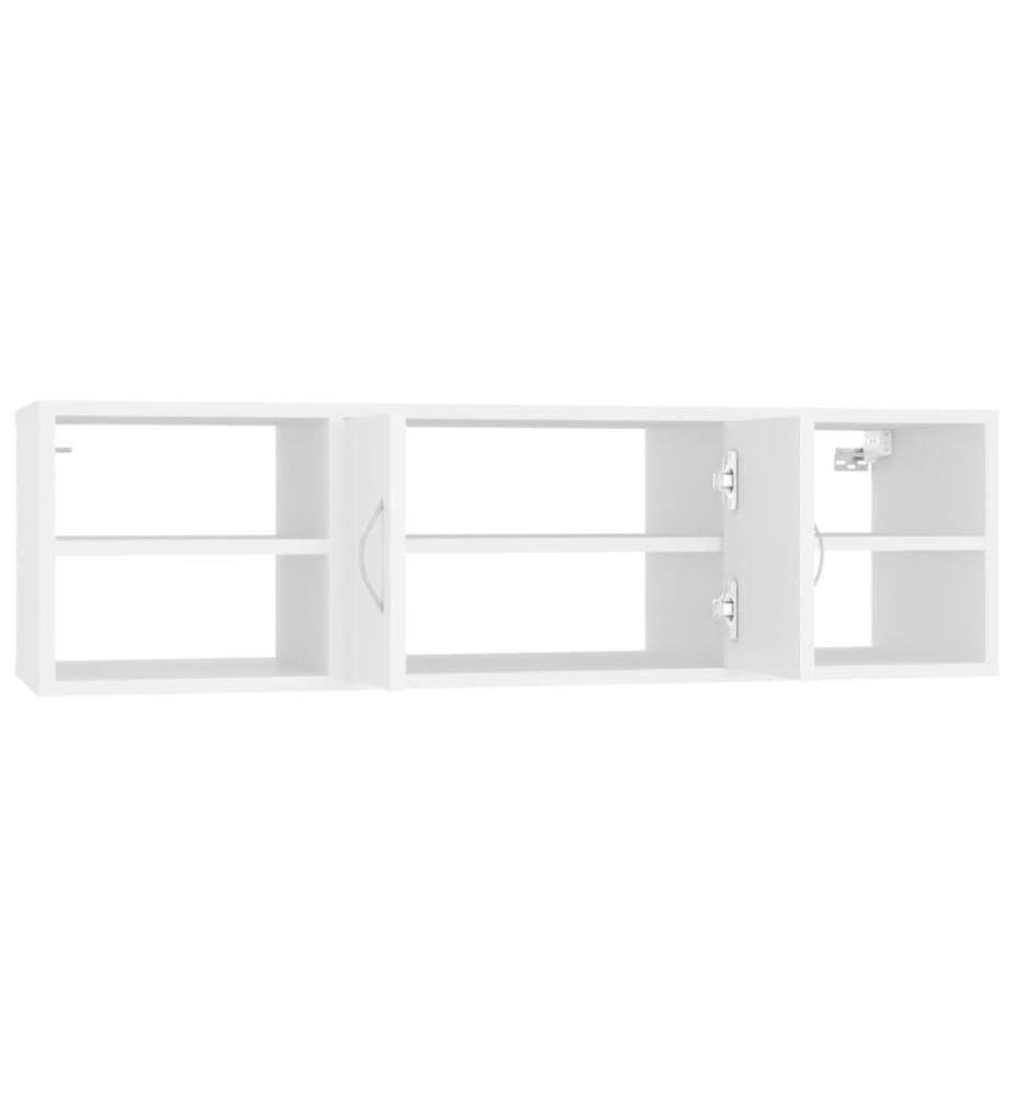 Wandregal Weiss 102x30x29 cm Holzwerkstoff