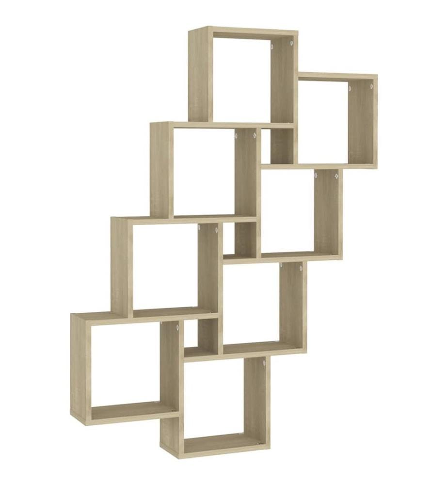 Würfelregal Sonoma-Eiche 90x15x119 cm Holzwerkstoff