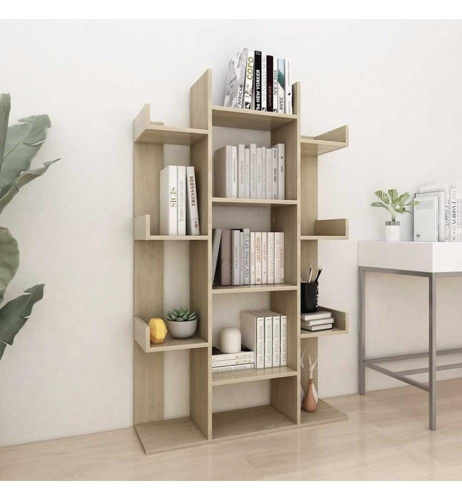 Bücherregal Sonoma-Eiche 86x25,5x140 cm Holzwerkstoff