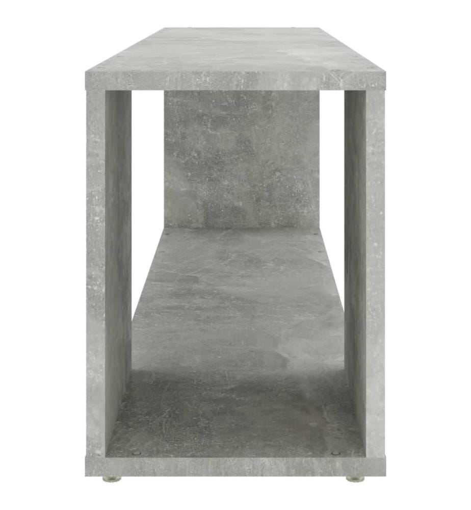 Meuble TV Gris béton 100x24x32 cm Bois d'ingénierie