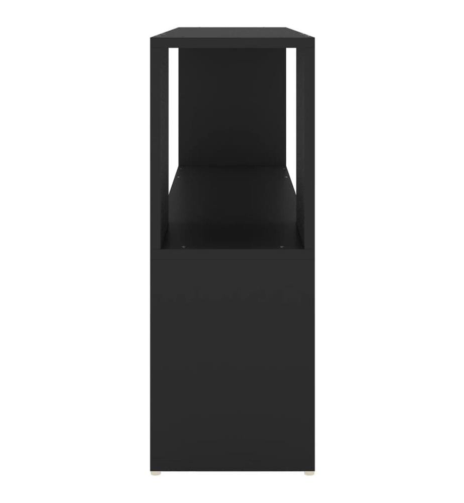 Bücherregal Schwarz 100x24x63 cm Holzwerkstoff