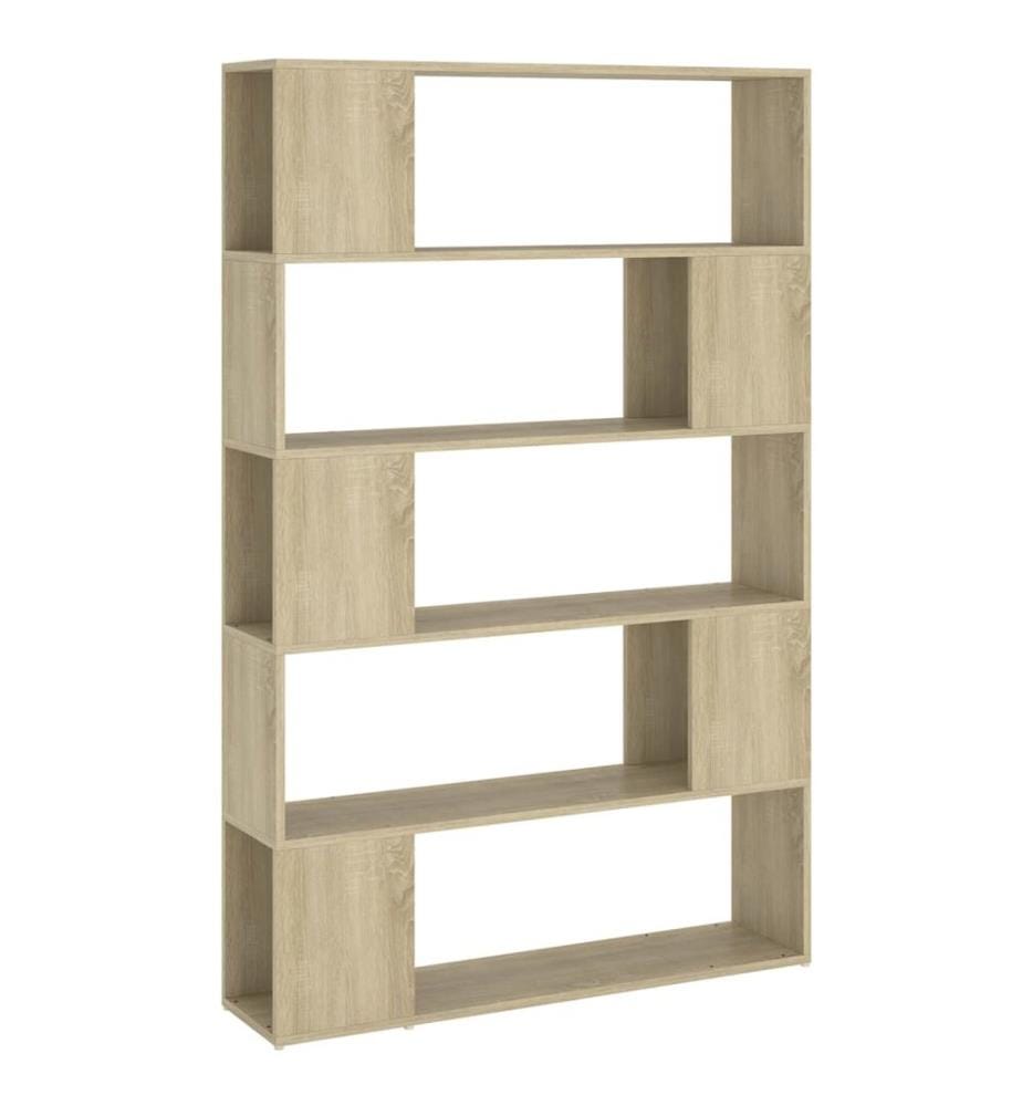 Bücherregal Raumteiler Sonoma-Eiche 100x24x155 cm Holzwerkstoff