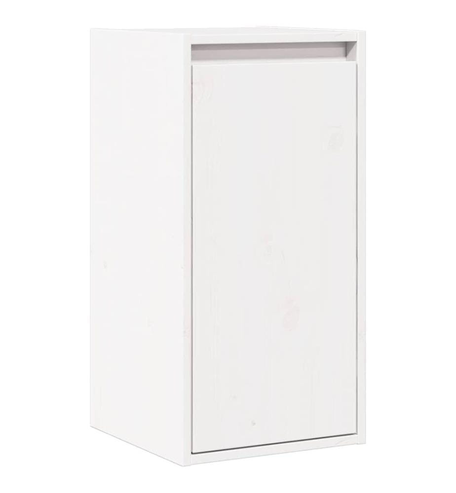 Wandschrank Weiss 30x30x60 cm Massivholz Kiefer