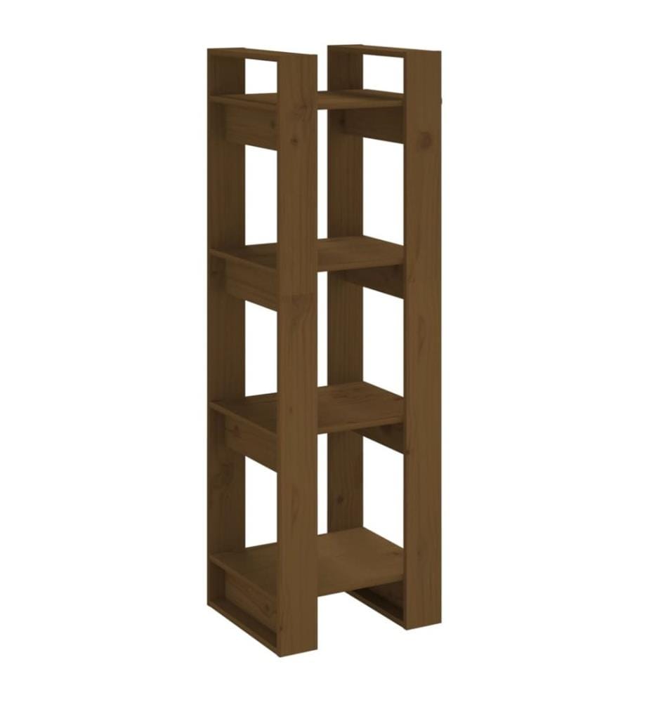 Bibliothèque/Cloison Marron miel 41x35x125 cm Bois massif