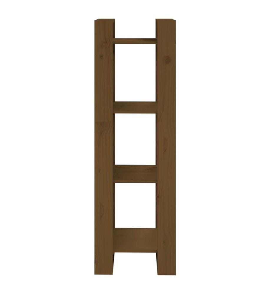 Bibliothèque/Cloison Marron miel 41x35x125 cm Bois massif