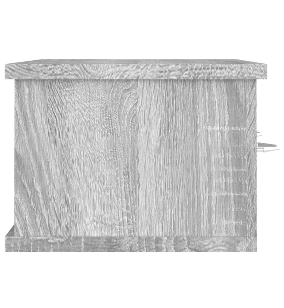 Wandschrank Grau Sonoma 60x26x18,5 cm Holzwerkstoff