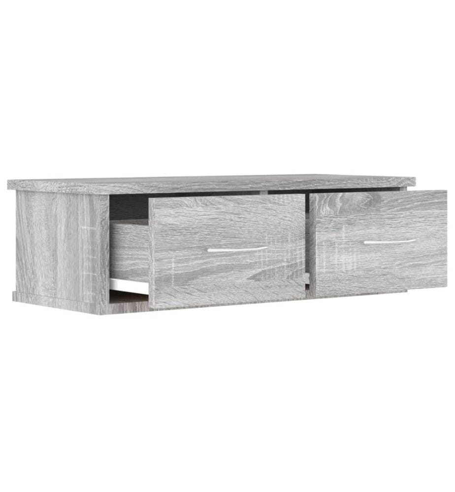 Wandschrank Grau Sonoma 60x26x18,5 cm Holzwerkstoff