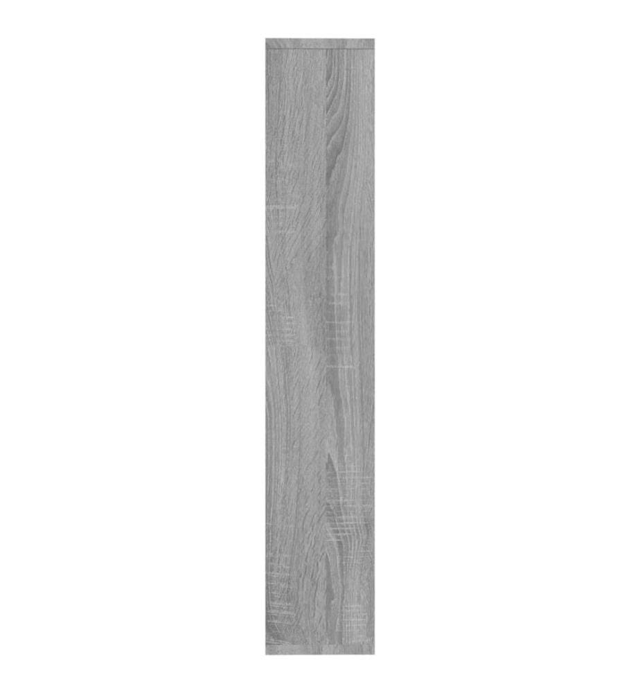 Wandregal Grau Sonoma 36x16x90 cm Holzwerkstoff