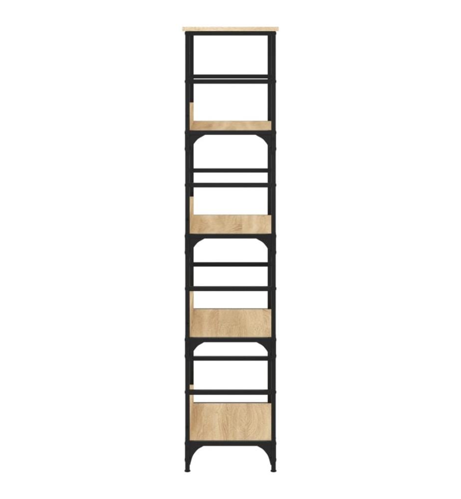 Bücherregal Sonoma-Eiche 50x33x153 cm Holzwerkstoff