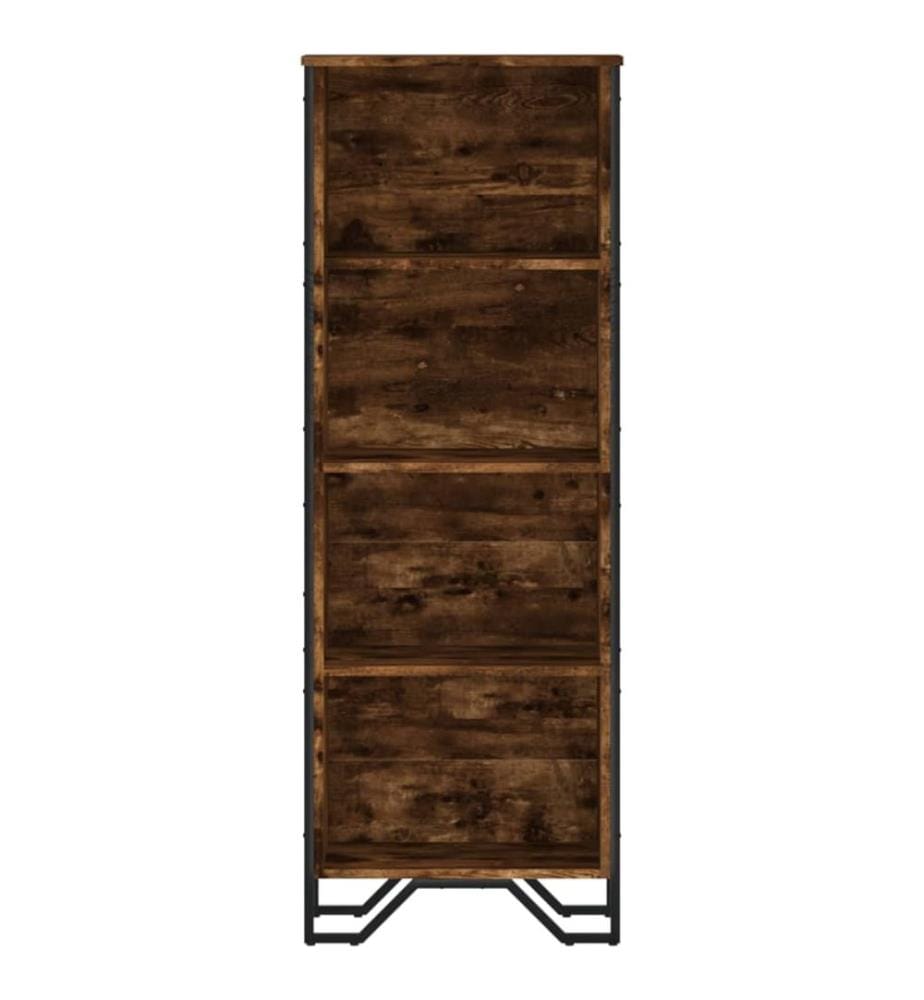 Bücherregal Räuchereiche 50x31x137,5 cm Holzwerkstoff