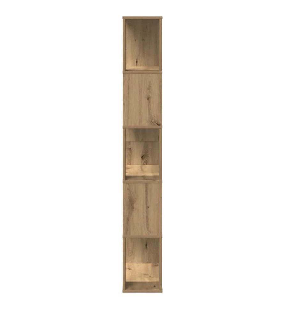Bücherregal 5 Böden Artisan-Eiche 80,5x23,5x162,5 Holzwerkstoff