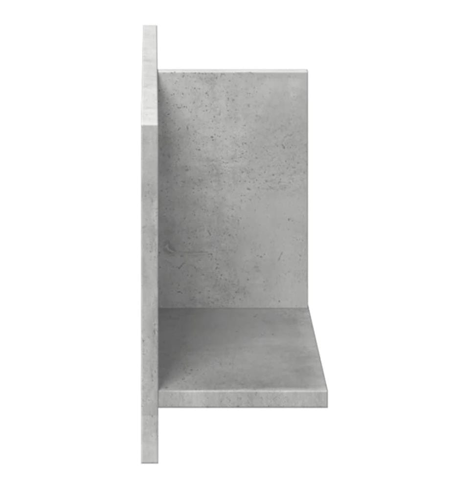Wandschrank 70x16,5x30 cm Betongrau Holzwerkstoff