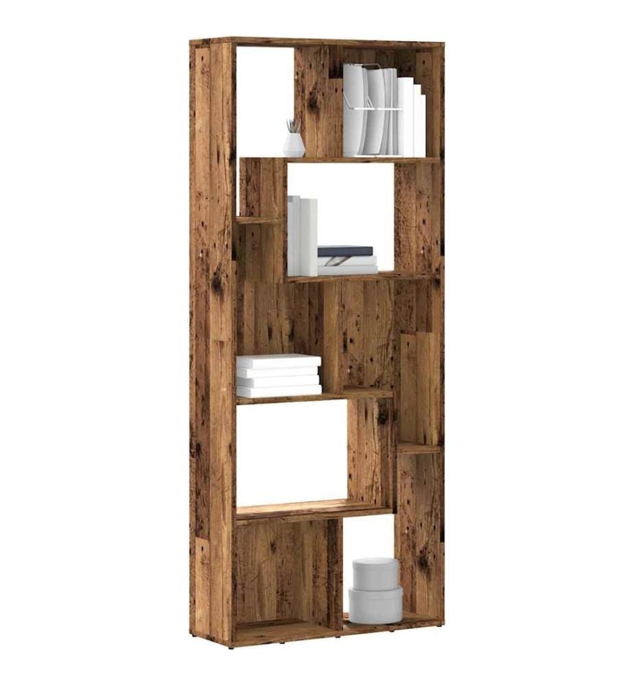 Bücherregal Altholz-Optik 67x24x161 cm Holzwerkstoff
