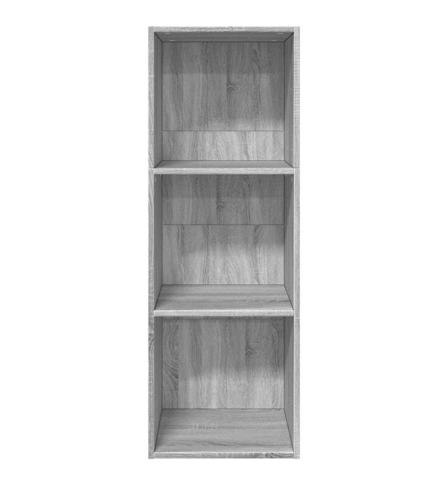 Bücherregal Grau Sonoma 40x30x114 cm Holzwerkstoff