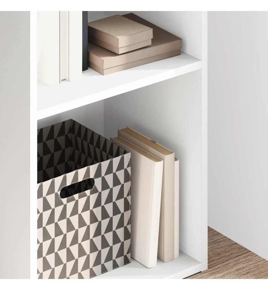 Bibliothèque blanc 40x30x152 cm bois d'ingénierie