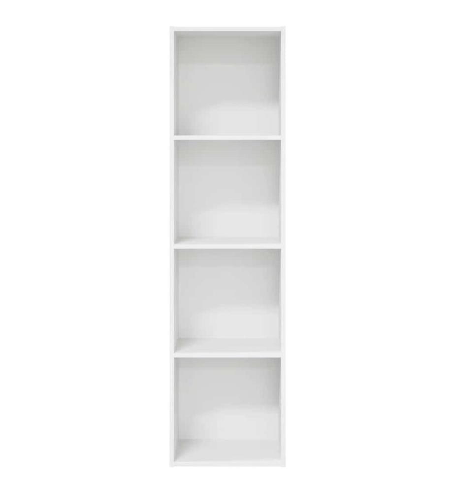 Bibliothèque blanc 40x30x152 cm bois d'ingénierie