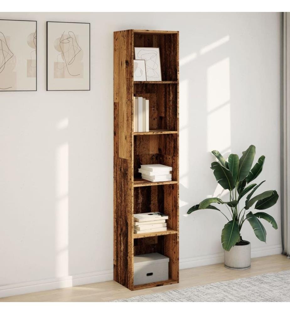 Bücherregal Altholz-Optik 40x30x189 cm Holzwerkstoff