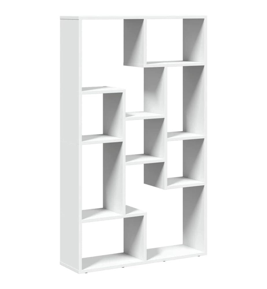 Bücherregal Weiss 72x20x120,5 cm Holzwerkstoff