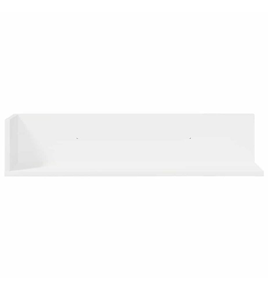Wandregale 2 Stk. Weiss 75x16,5x16,5 cm Holzwerkstoff
