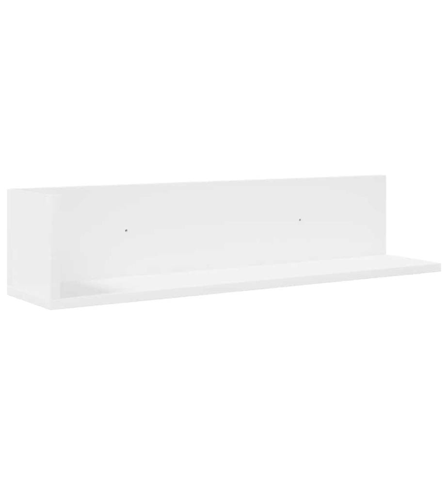 Wandregale 2 Stk. Weiss 75x16,5x16,5 cm Holzwerkstoff