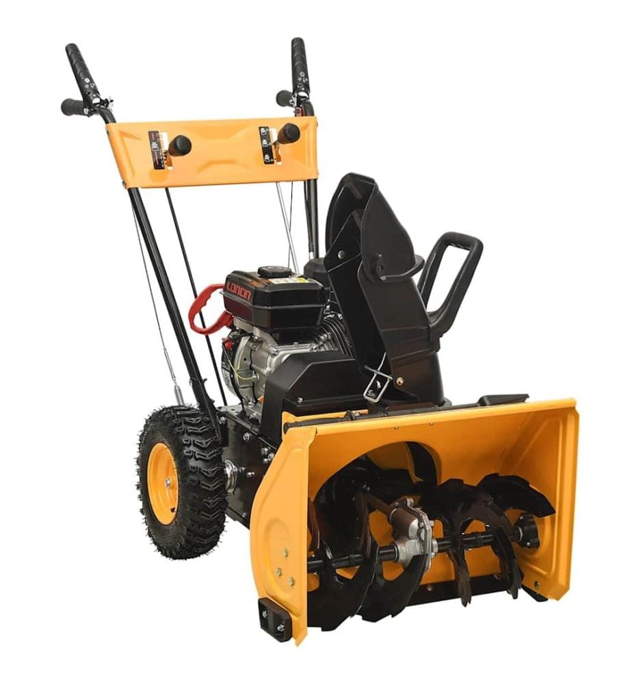 4-in-1 Schneefräse und Kehrmaschine Set Benzinbetrieben 6,5 PS