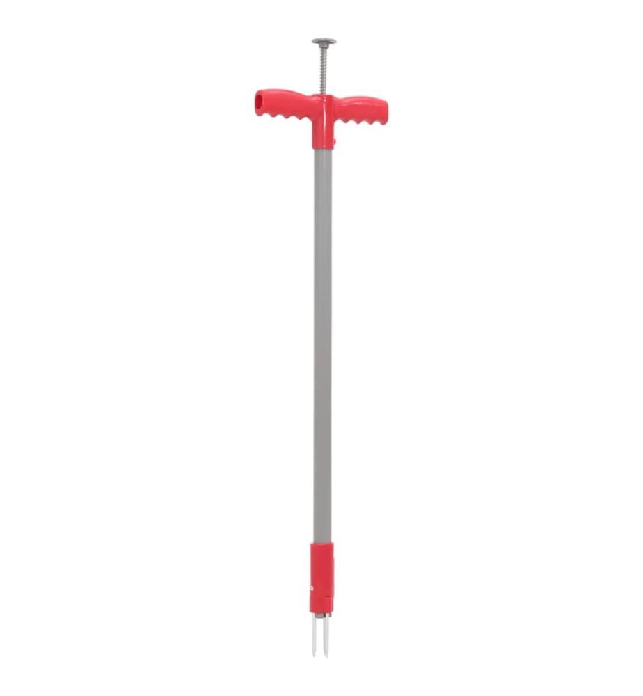 Unkrautstecher Rot und Grau 93,5 cm Pulverbeschichteter Stahl
